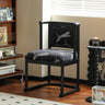 Stylish Black Flannel Chair with Ash Wood Frame: Perfect for Modern Interiors yw - 224MUTUKISPACE