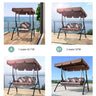 Hanging Chair Garden Swing Bench Hammock Outdoor Freestanding 1 - 3 Seater Adult Child 2 - Person with Roof Shade Home Heavy Duty Large Playground zy - 026MUTUKISPACE